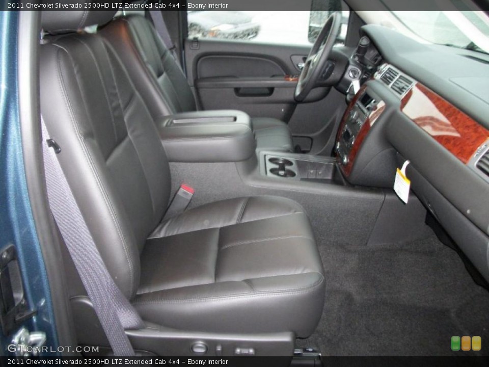 Ebony Interior Photo for the 2011 Chevrolet Silverado 2500HD LTZ Extended Cab 4x4 #39296351