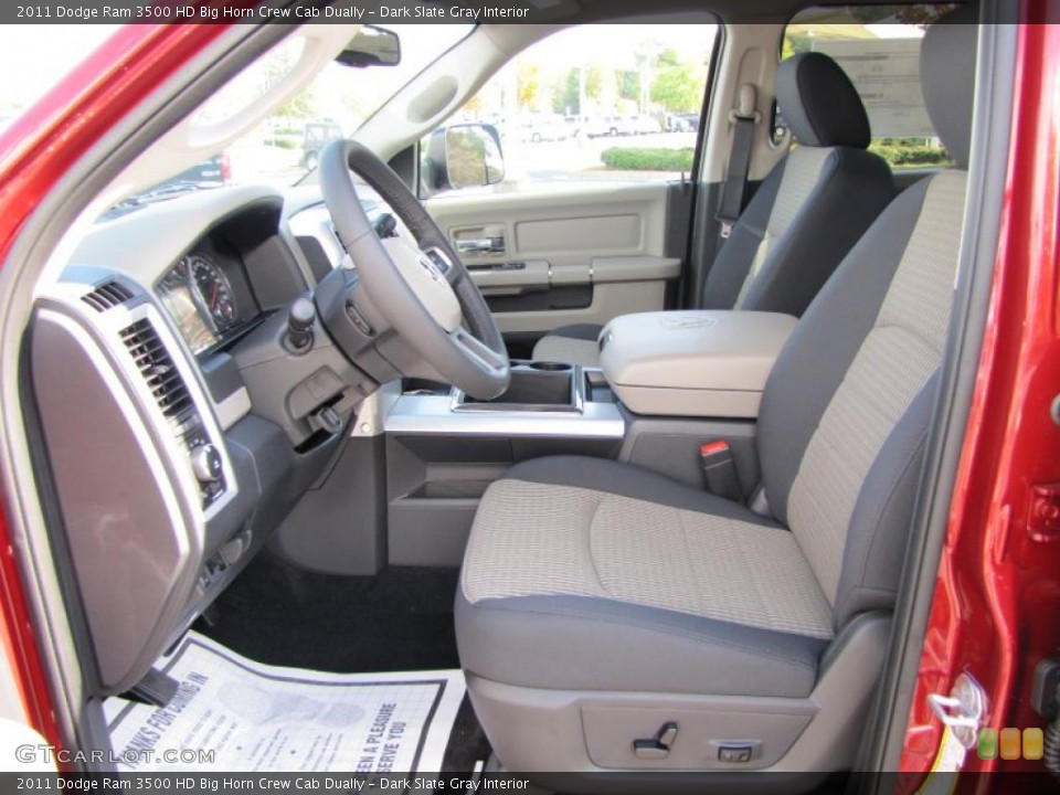 Dark Slate Gray Interior Photo for the 2011 Dodge Ram 3500 HD Big Horn Crew Cab Dually #39296515