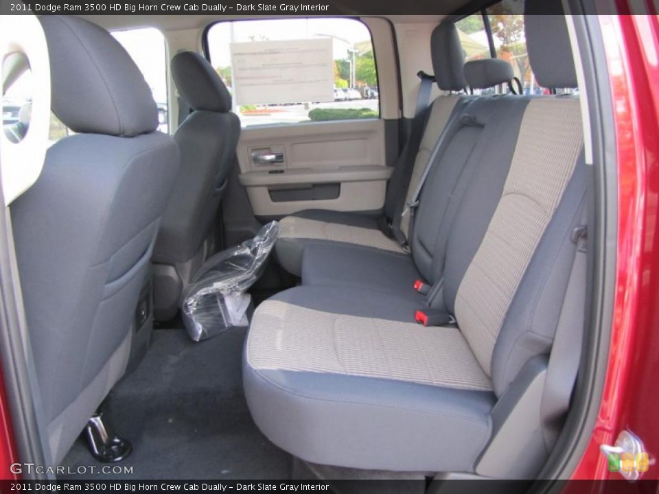 Dark Slate Gray Interior Photo for the 2011 Dodge Ram 3500 HD Big Horn Crew Cab Dually #39296539