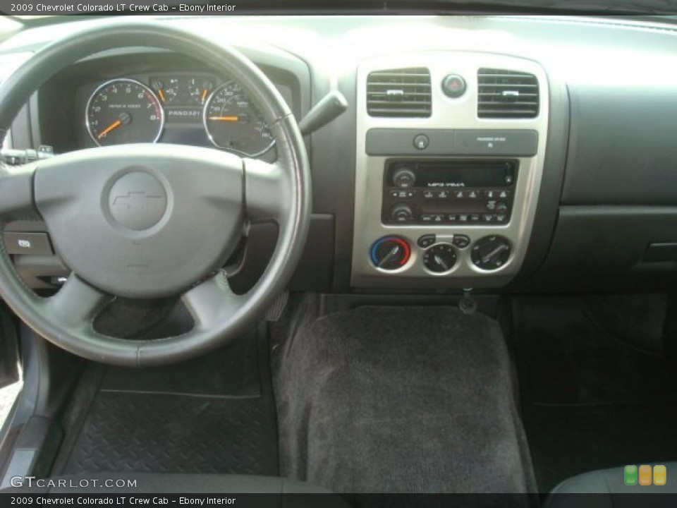Ebony Interior Dashboard for the 2009 Chevrolet Colorado LT Crew Cab #39297691