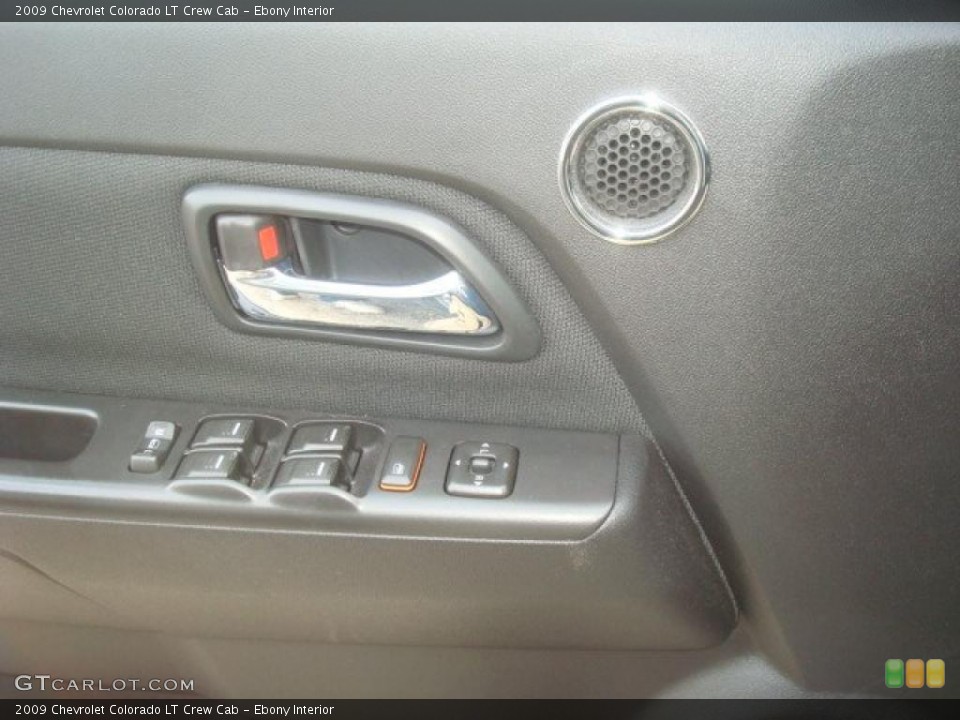 Ebony Interior Controls for the 2009 Chevrolet Colorado LT Crew Cab #39297707