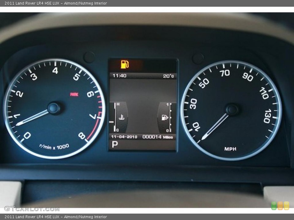 Almond/Nutmeg Interior Gauges for the 2011 Land Rover LR4 HSE LUX #39298191