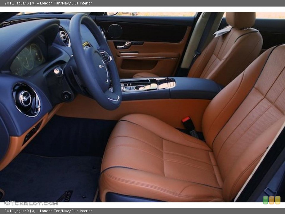 London Tan/Navy Blue Interior Photo for the 2011 Jaguar XJ XJ #39298436