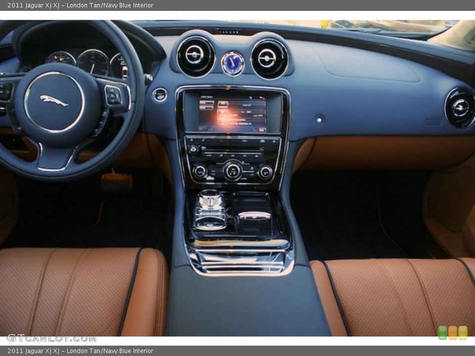 London Tan/Navy Blue Interior Prime Interior for the 2011 Jaguar XJ XJ #39298460