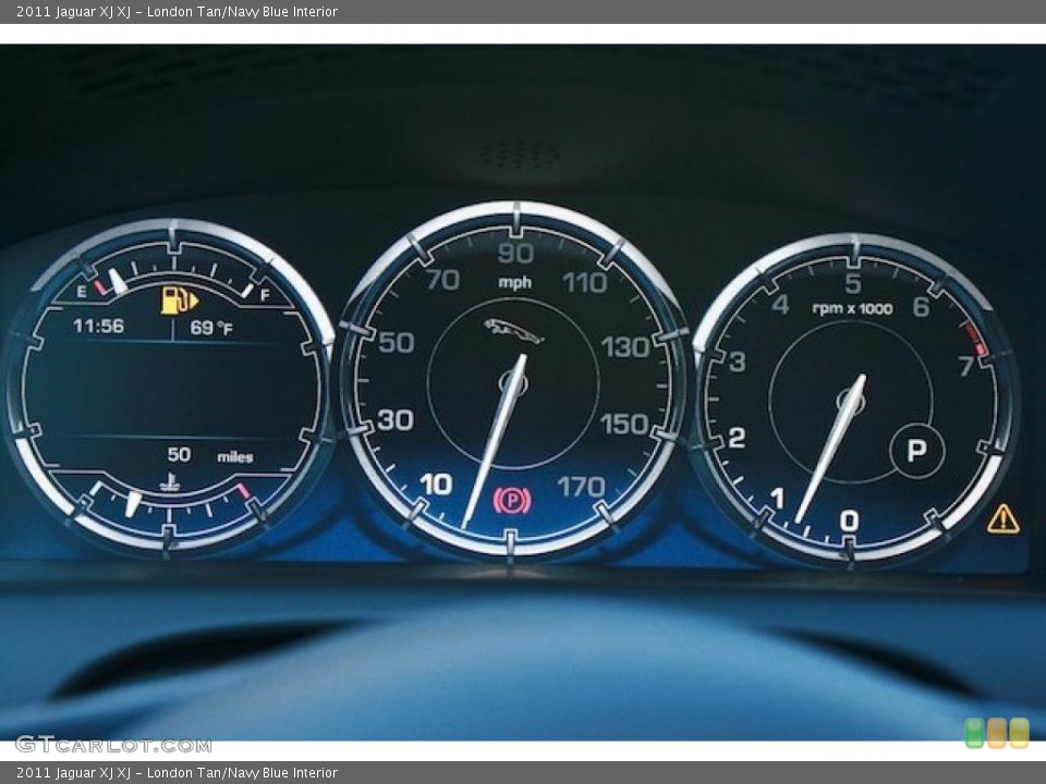 London Tan/Navy Blue Interior Gauges for the 2011 Jaguar XJ XJ #39298549