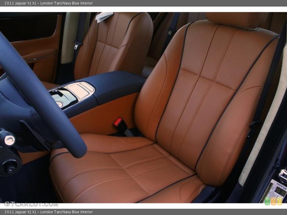 London Tan/Navy Blue Interior Photo for the 2011 Jaguar XJ XJ #39298577