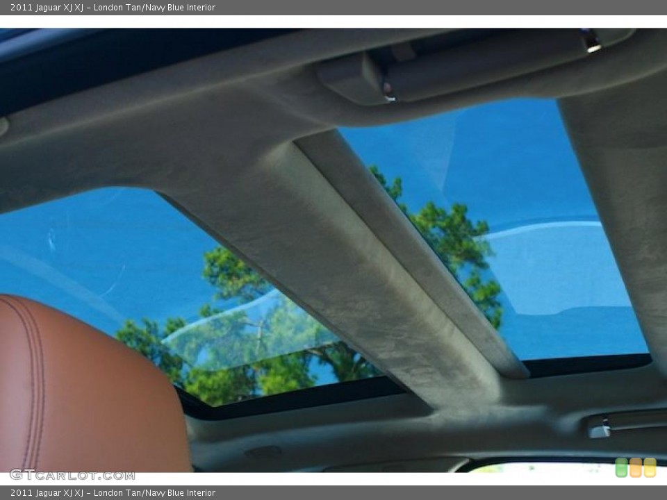 London Tan/Navy Blue Interior Sunroof for the 2011 Jaguar XJ XJ #39298625