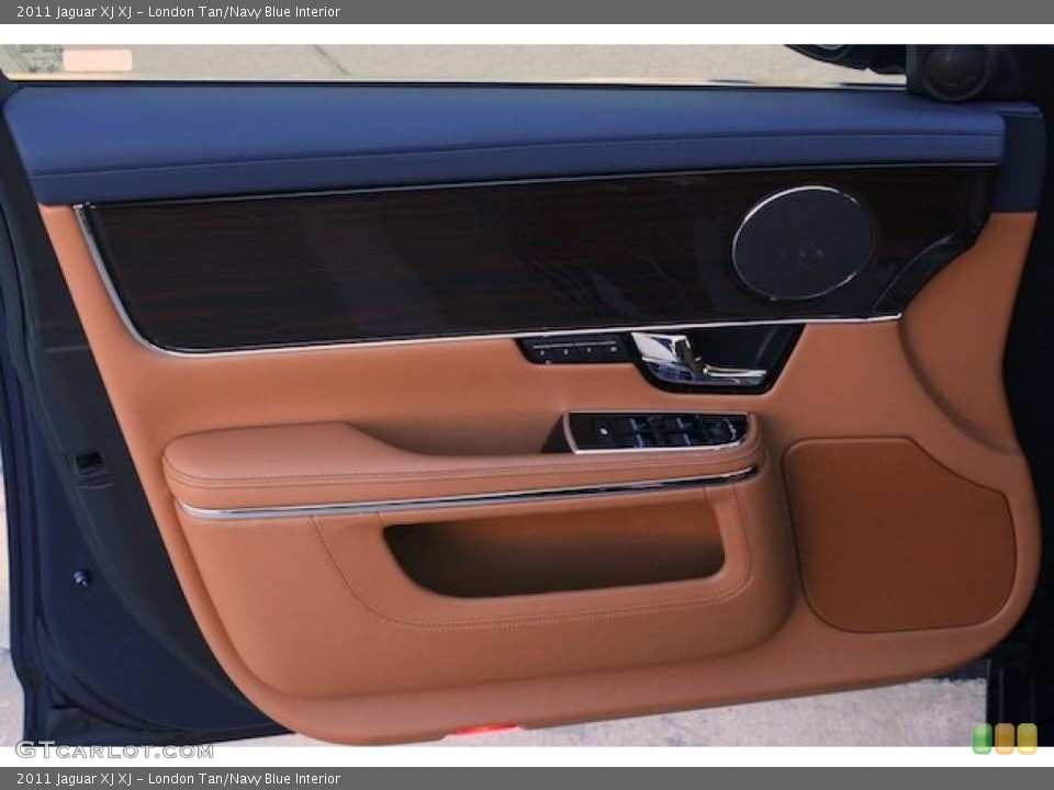 London Tan/Navy Blue Interior Door Panel for the 2011 Jaguar XJ XJ #39298661