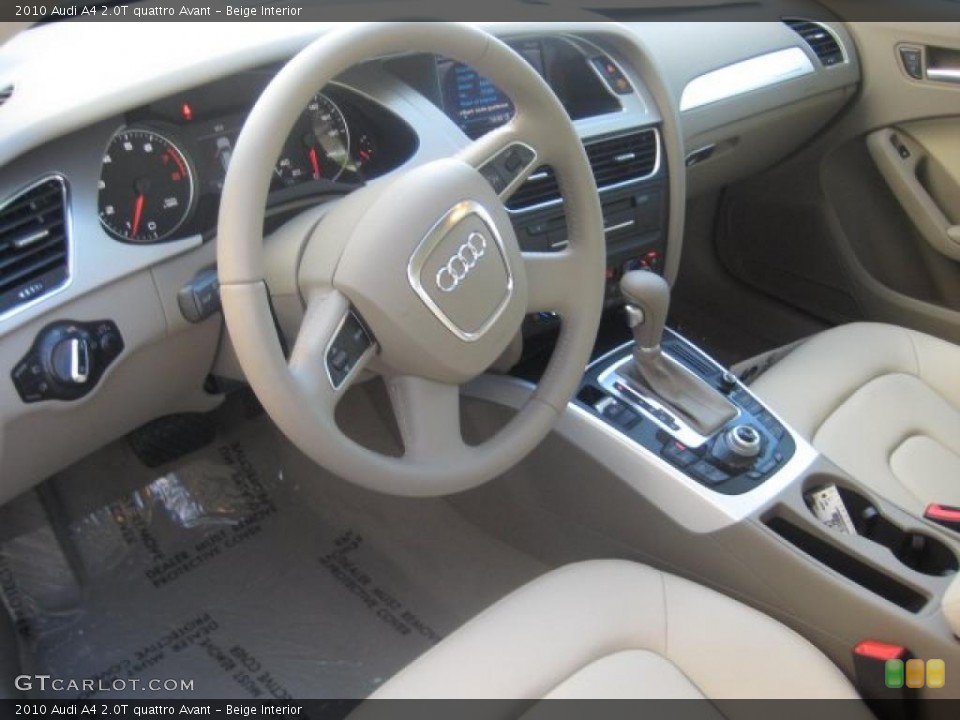 Beige Interior Prime Interior for the 2010 Audi A4 2.0T quattro Avant #39299009