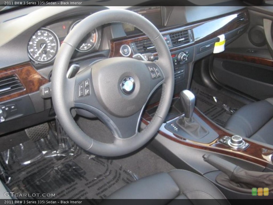 Black Interior Prime Interior for the 2011 BMW 3 Series 335i Sedan #39299257