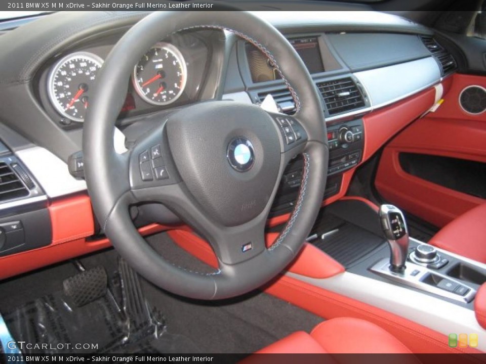 Sakhir Orange Full Merino Leather Interior Prime Interior for the 2011 BMW X5 M M xDrive #39299413