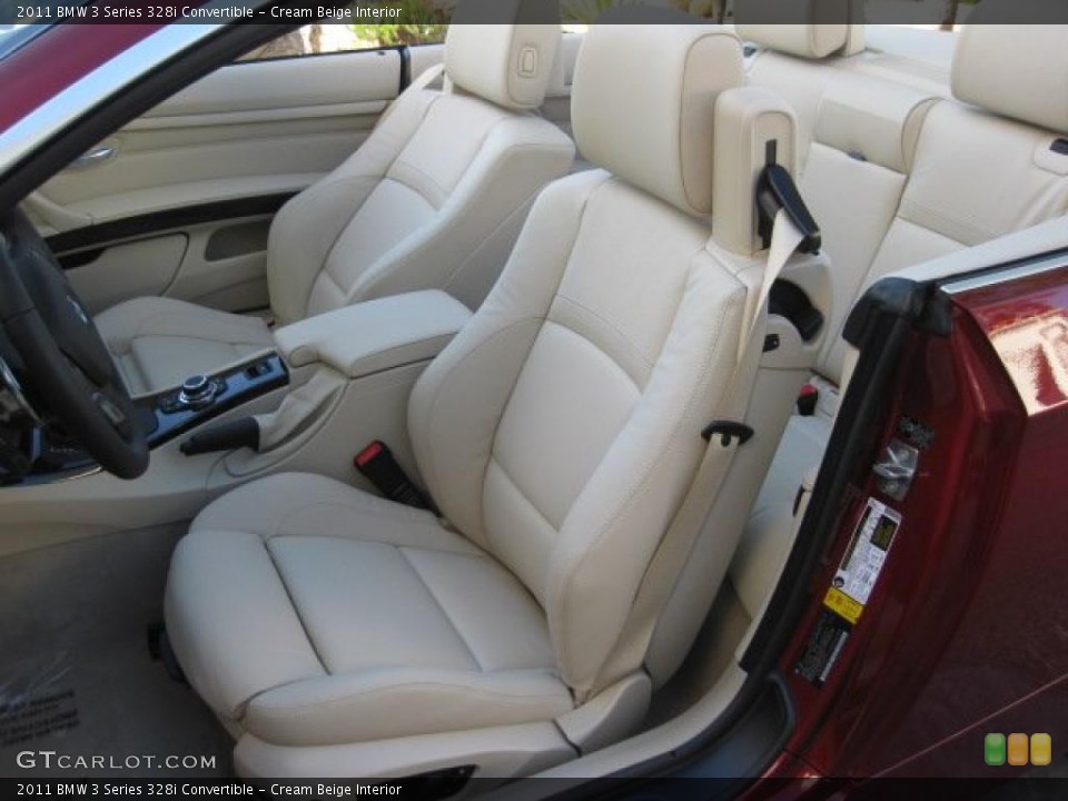 Cream Beige Interior Photo for the 2011 BMW 3 Series 328i Convertible #39299817