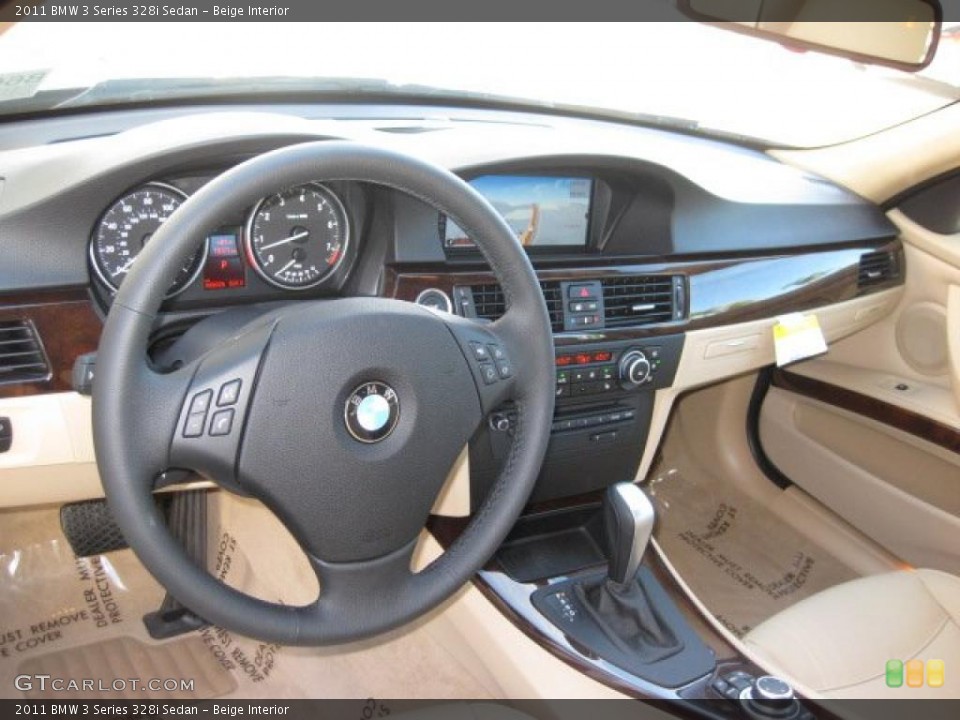Beige Interior Prime Interior for the 2011 BMW 3 Series 328i Sedan #39299913