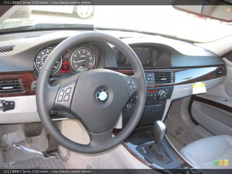 Gray Dakota Leather Interior Prime Interior for the 2011 BMW 3 Series 328i Sedan #39299997