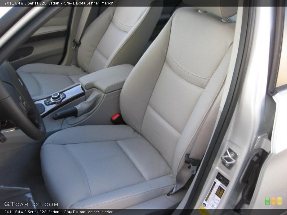 Gray Dakota Leather Interior Photo for the 2011 BMW 3 Series 328i Sedan #39300141
