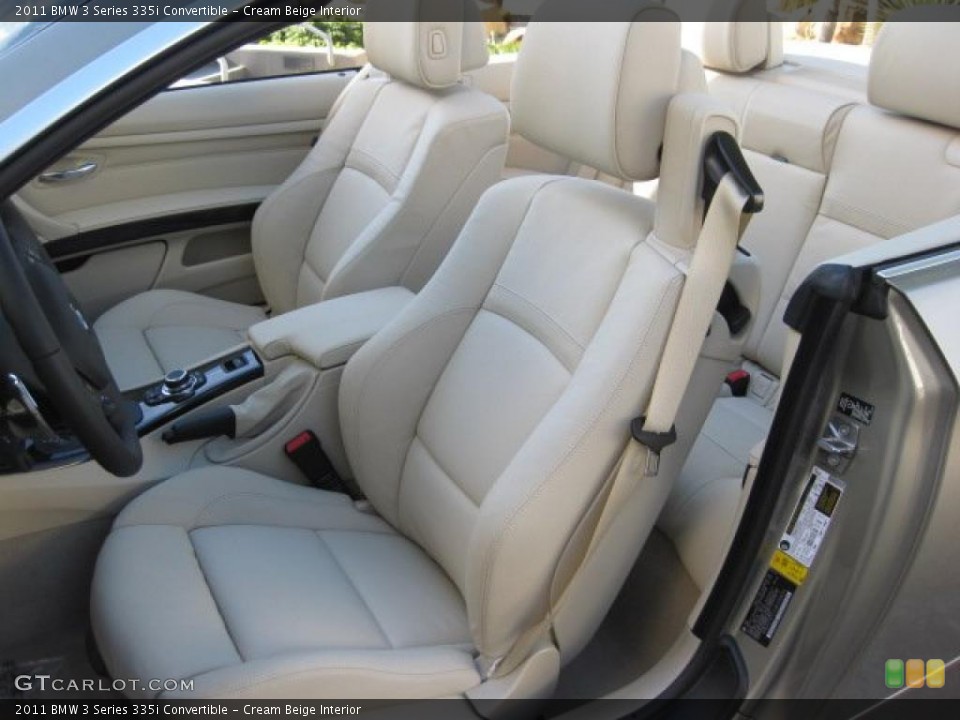 Cream Beige Interior Photo for the 2011 BMW 3 Series 335i Convertible #39300397