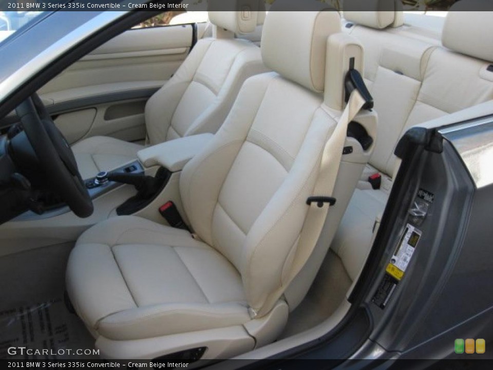 Cream Beige Interior Photo for the 2011 BMW 3 Series 335is Convertible #39300573
