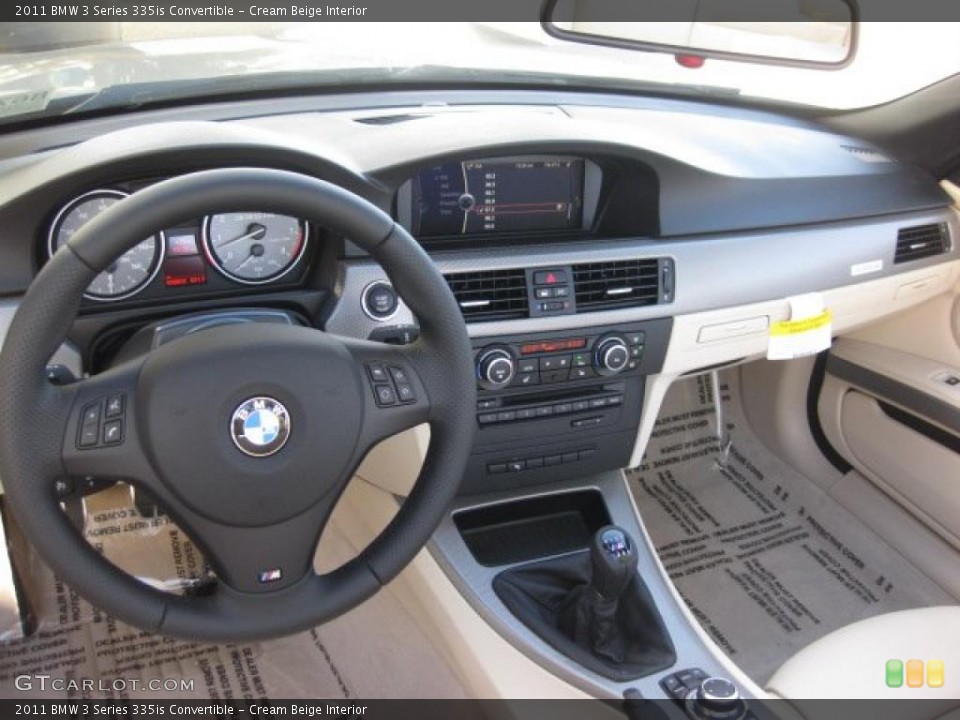 Cream Beige Interior Prime Interior for the 2011 BMW 3 Series 335is Convertible #39300585