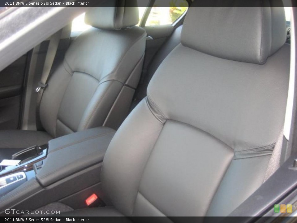 Black Interior Photo for the 2011 BMW 5 Series 528i Sedan #39301177