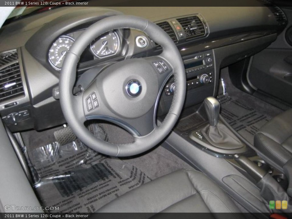 Black Interior Prime Interior for the 2011 BMW 1 Series 128i Coupe #39301305