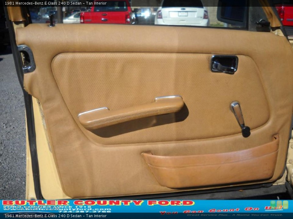 Tan Interior Door Panel for the 1981 Mercedes-Benz E Class 240 D Sedan #39301481