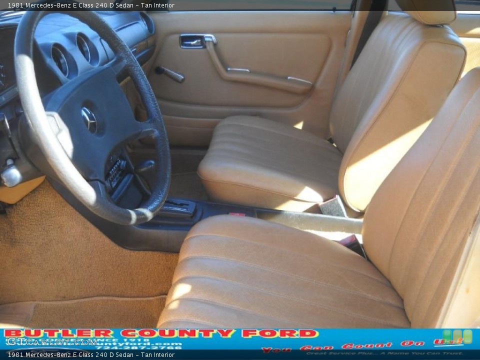 Tan Interior Photo for the 1981 Mercedes-Benz E Class 240 D Sedan #39301509