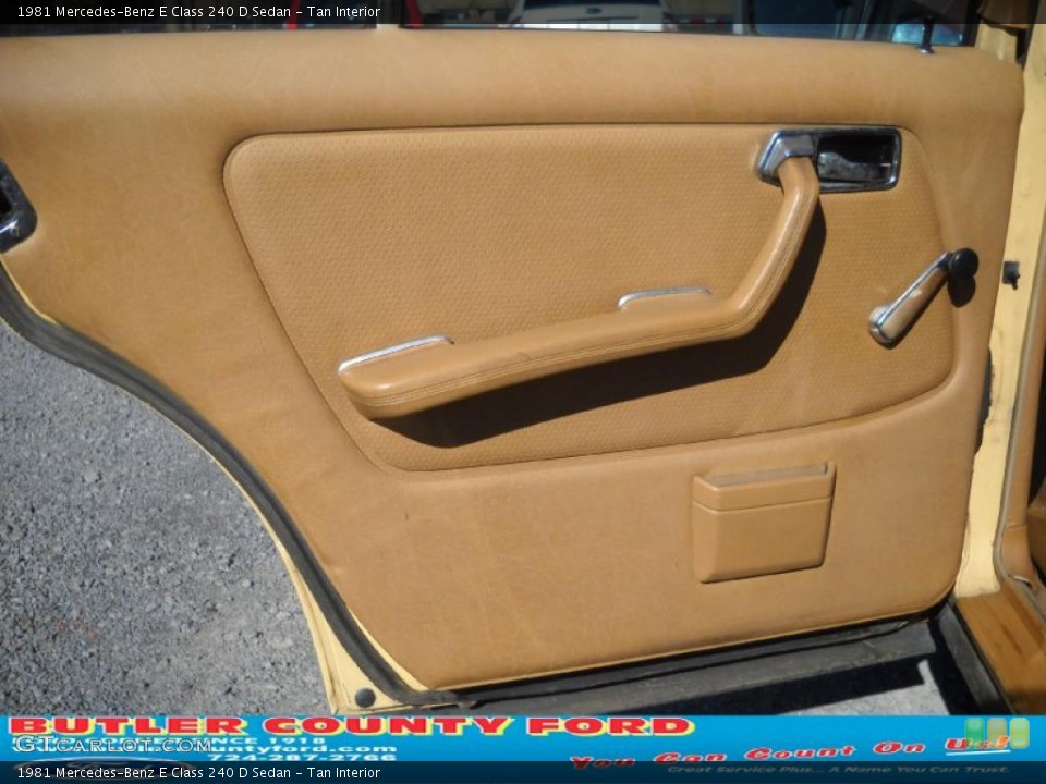Tan Interior Door Panel for the 1981 Mercedes-Benz E Class 240 D Sedan #39301545