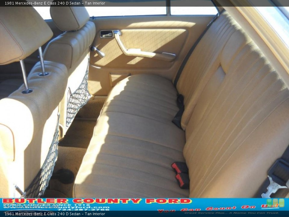 Tan Interior Photo for the 1981 Mercedes-Benz E Class 240 D Sedan #39301561