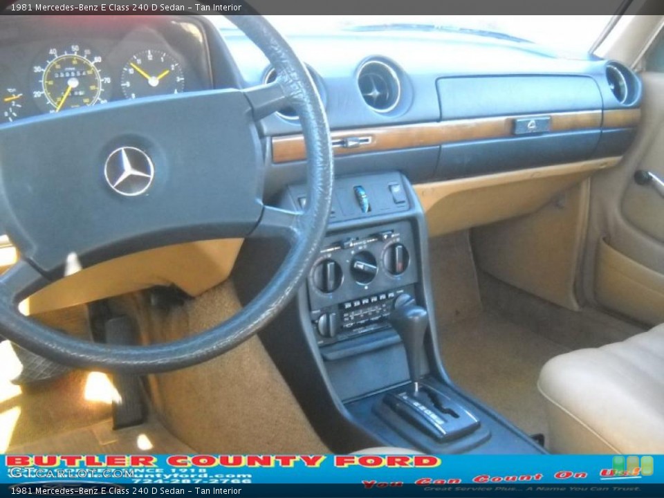 Tan Interior Dashboard for the 1981 Mercedes-Benz E Class 240 D Sedan #39301577