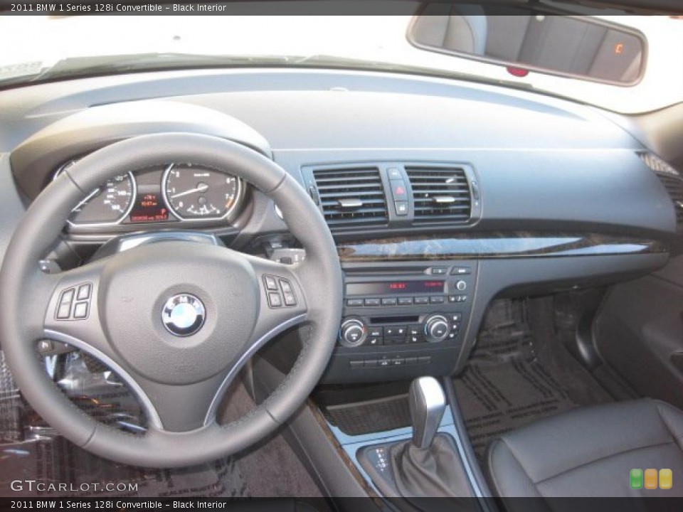 Black Interior Prime Interior for the 2011 BMW 1 Series 128i Convertible #39301581