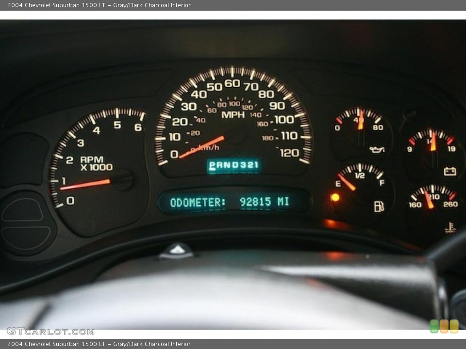 Gray/Dark Charcoal Interior Gauges for the 2004 Chevrolet Suburban 1500 LT #39301705