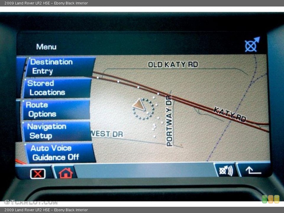 Ebony Black Interior Navigation for the 2009 Land Rover LR2 HSE #39302381