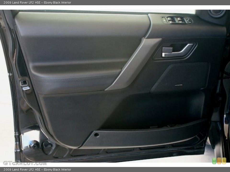 Ebony Black Interior Door Panel for the 2009 Land Rover LR2 HSE #39302414