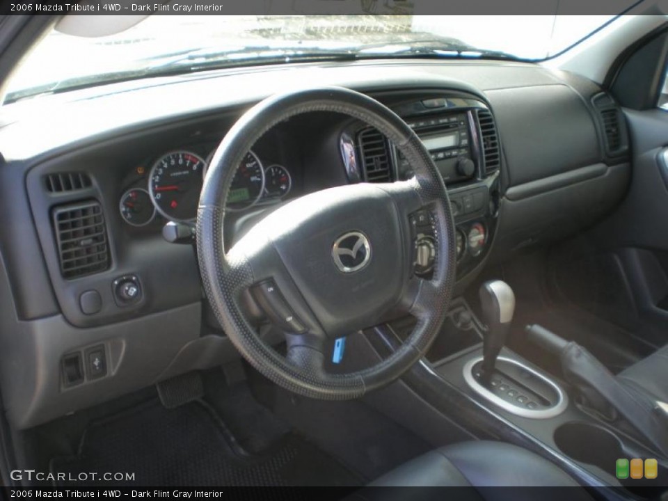 Dark Flint Gray 2006 Mazda Tribute Interiors
