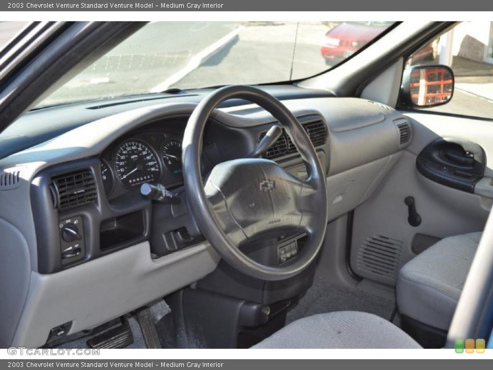 Medium Gray Interior Prime Interior for the 2003 Chevrolet Venture  #39304337