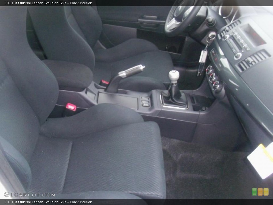 Black Interior Photo for the 2011 Mitsubishi Lancer Evolution GSR #39304717