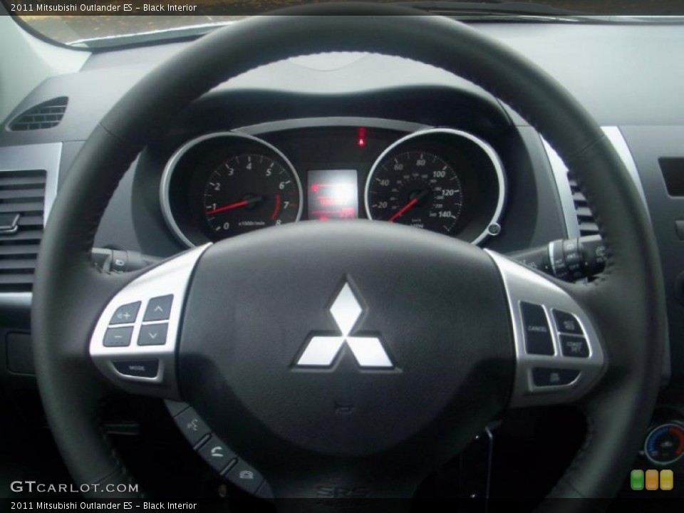 Black Interior Steering Wheel for the 2011 Mitsubishi Outlander ES #39304833
