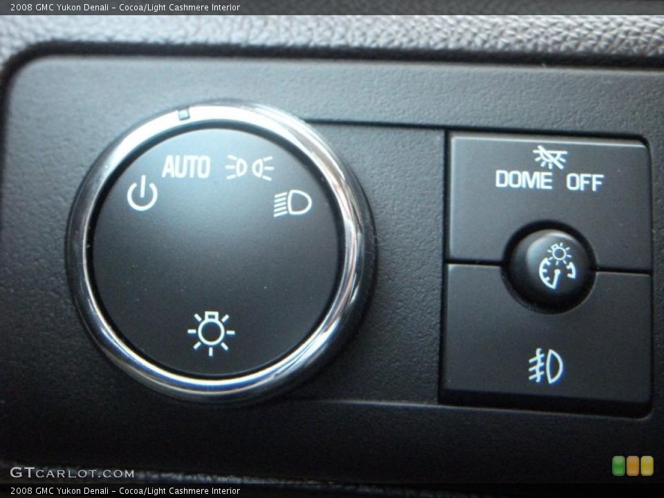 Cocoa/Light Cashmere Interior Controls for the 2008 GMC Yukon Denali #39305129