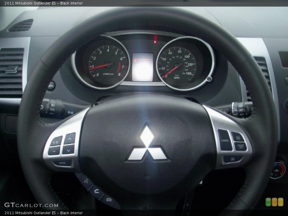 Black Interior Steering Wheel for the 2011 Mitsubishi Outlander ES #39305285