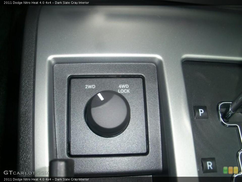 Dark Slate Gray Interior Controls for the 2011 Dodge Nitro Heat 4.0 4x4 #39305709