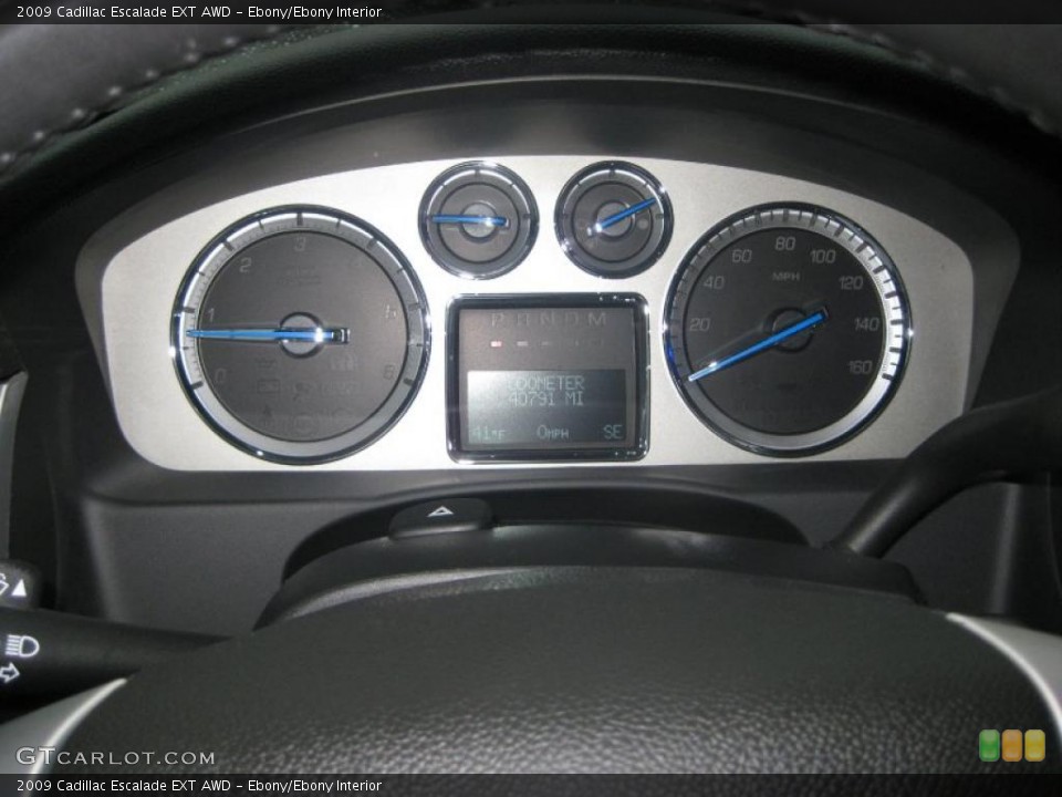 Ebony/Ebony Interior Gauges for the 2009 Cadillac Escalade EXT AWD #39305985