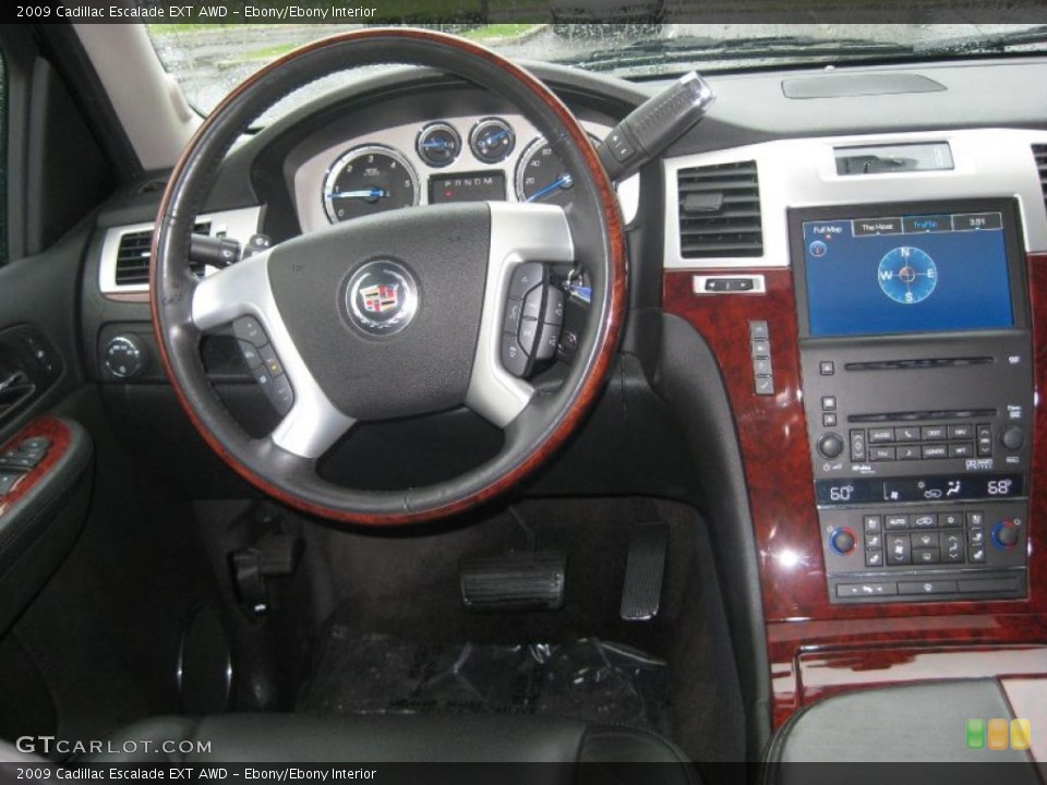 Ebony/Ebony Interior Dashboard for the 2009 Cadillac Escalade EXT AWD #39306033