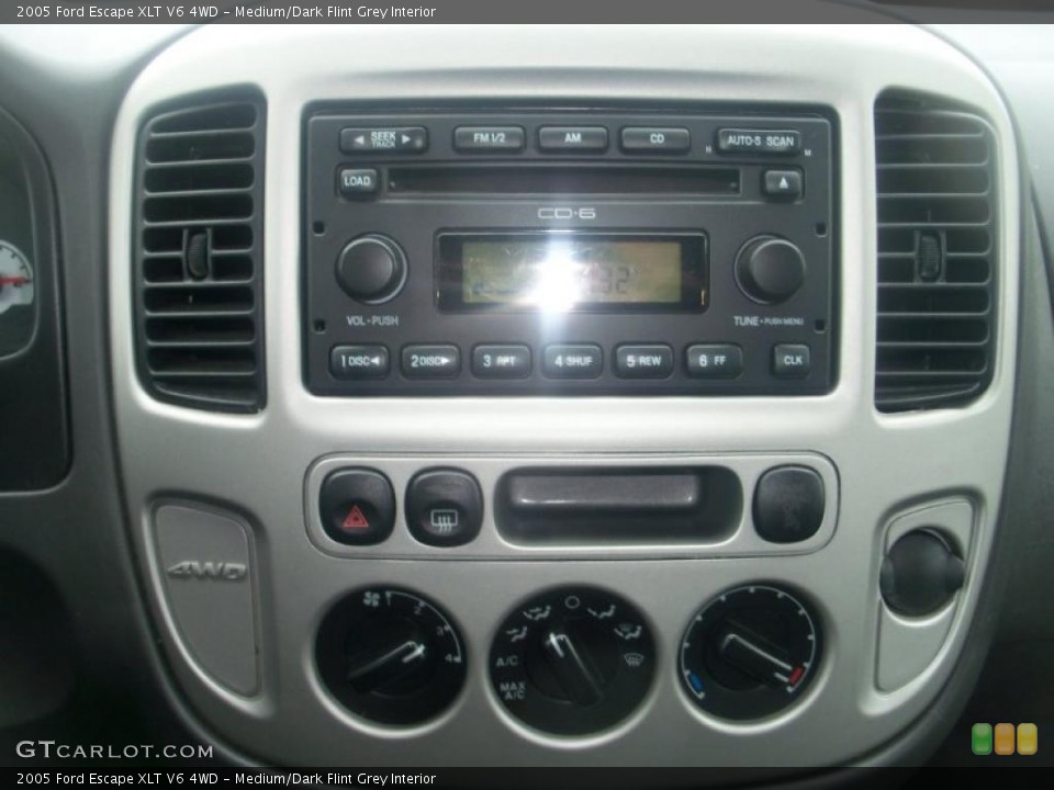 Medium/Dark Flint Grey Interior Controls for the 2005 Ford Escape XLT V6 4WD #39306573