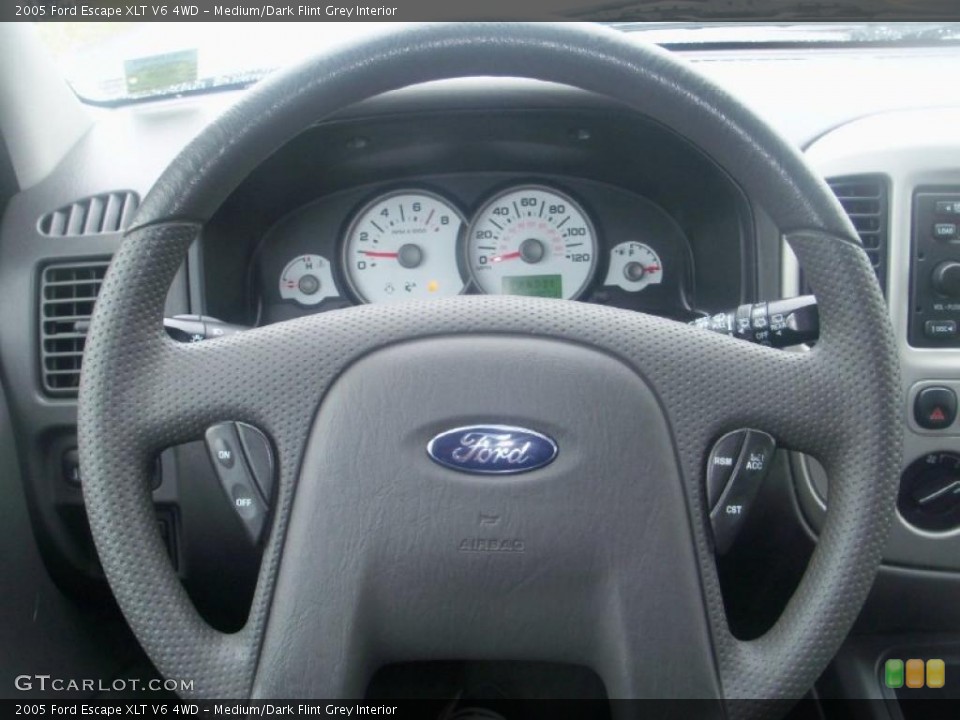 Medium/Dark Flint Grey Interior Steering Wheel for the 2005 Ford Escape XLT V6 4WD #39306597