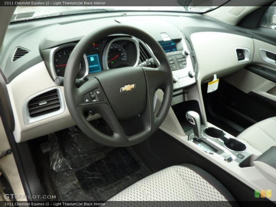 Light Titanium/Jet Black Interior Prime Interior for the 2011 Chevrolet Equinox LS #39307373