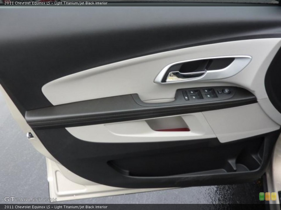 Light Titanium/Jet Black Interior Door Panel for the 2011 Chevrolet Equinox LS #39307389