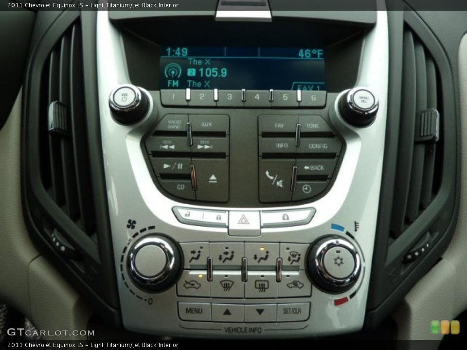 Light Titanium/Jet Black Interior Controls for the 2011 Chevrolet Equinox LS #39307441