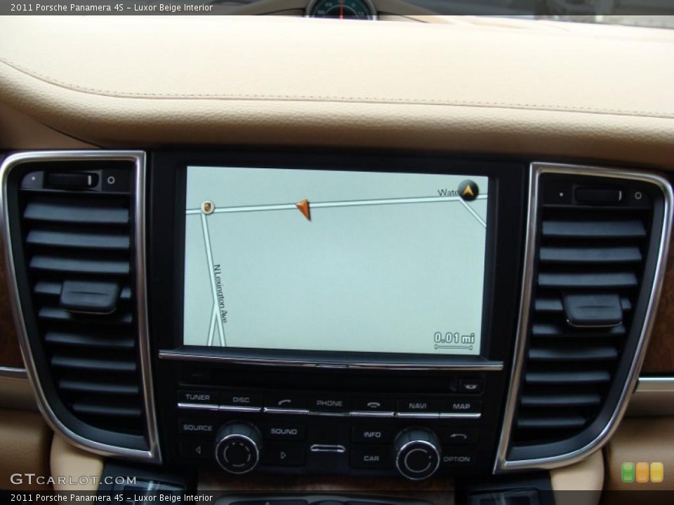 Luxor Beige Interior Navigation for the 2011 Porsche Panamera 4S #39307649