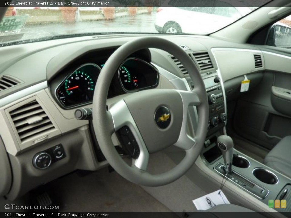 Dark Gray/Light Gray Interior Prime Interior for the 2011 Chevrolet Traverse LS #39308001
