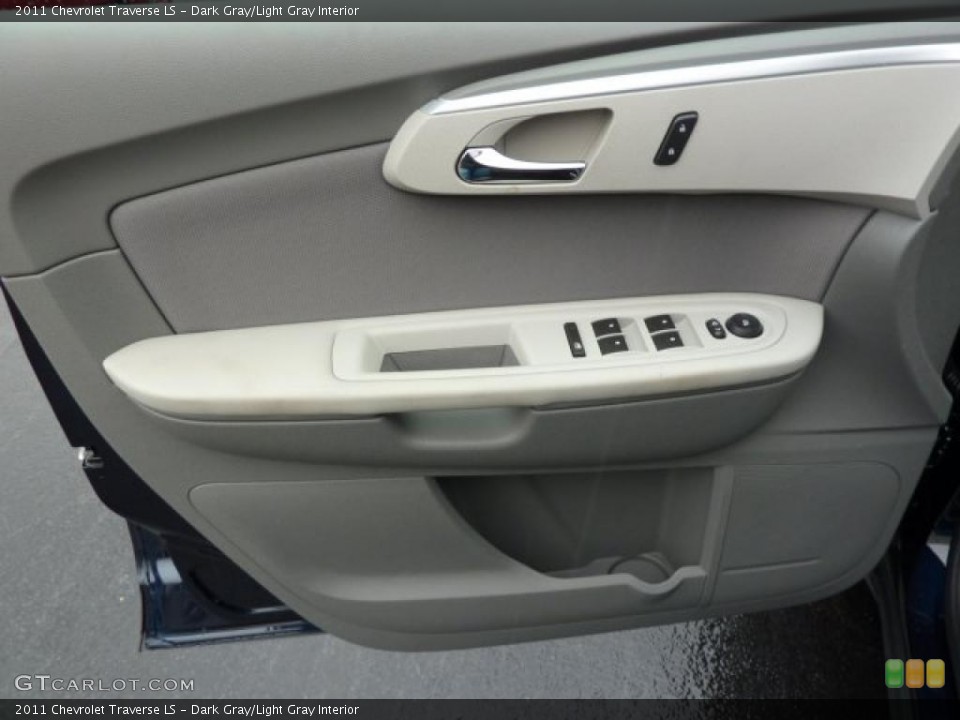 Dark Gray/Light Gray Interior Door Panel for the 2011 Chevrolet Traverse LS #39308329